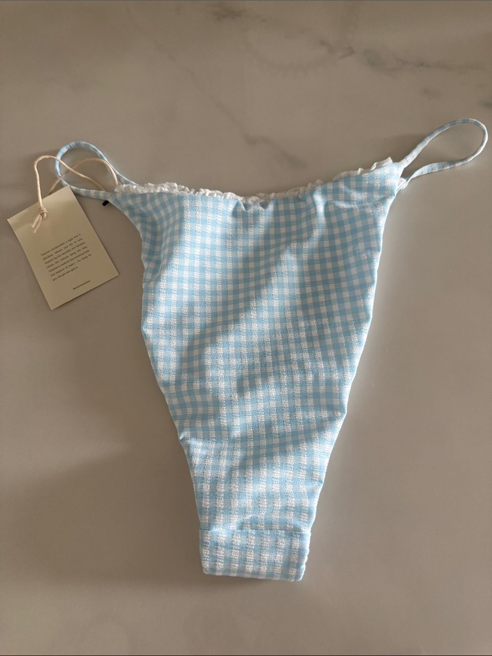 NWT - Tularosa Etta Bottom in Blue Gingham - Picture 5 of 5